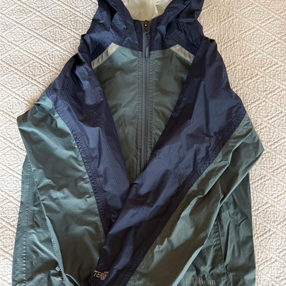 L.L. Bean Cream and Blue Jacket
